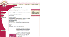 Desktop Screenshot of neworleansdrumming.com