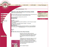Tablet Screenshot of neworleansdrumming.com